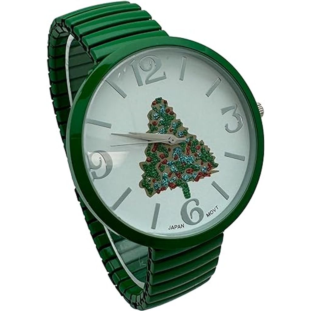 Christmas Watch - Snowman, Santa Claus, Christmas Tree and Snowflakes Quartz Watch for Women Men Kids Xmas Gift