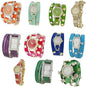Ewatchwholesale Watch Faces Lot, Silicone Band Watch Set Analog Quartz Unisex Watches, Mixed Colors Silicone Strap Wristwatches