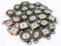 Copper Brass Pewter Beading Watch Faces LOT Of 5