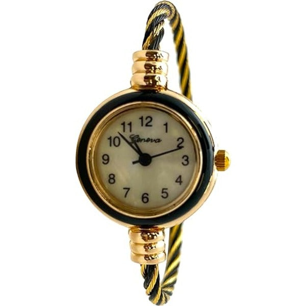 Excellent Watches for Women, Bangle Fashion Wire Watches, Easy Read, White Dial