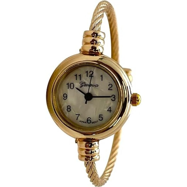 Excellent Watches for Women, Bangle Fashion Wire Watches, Easy Read, White Dial