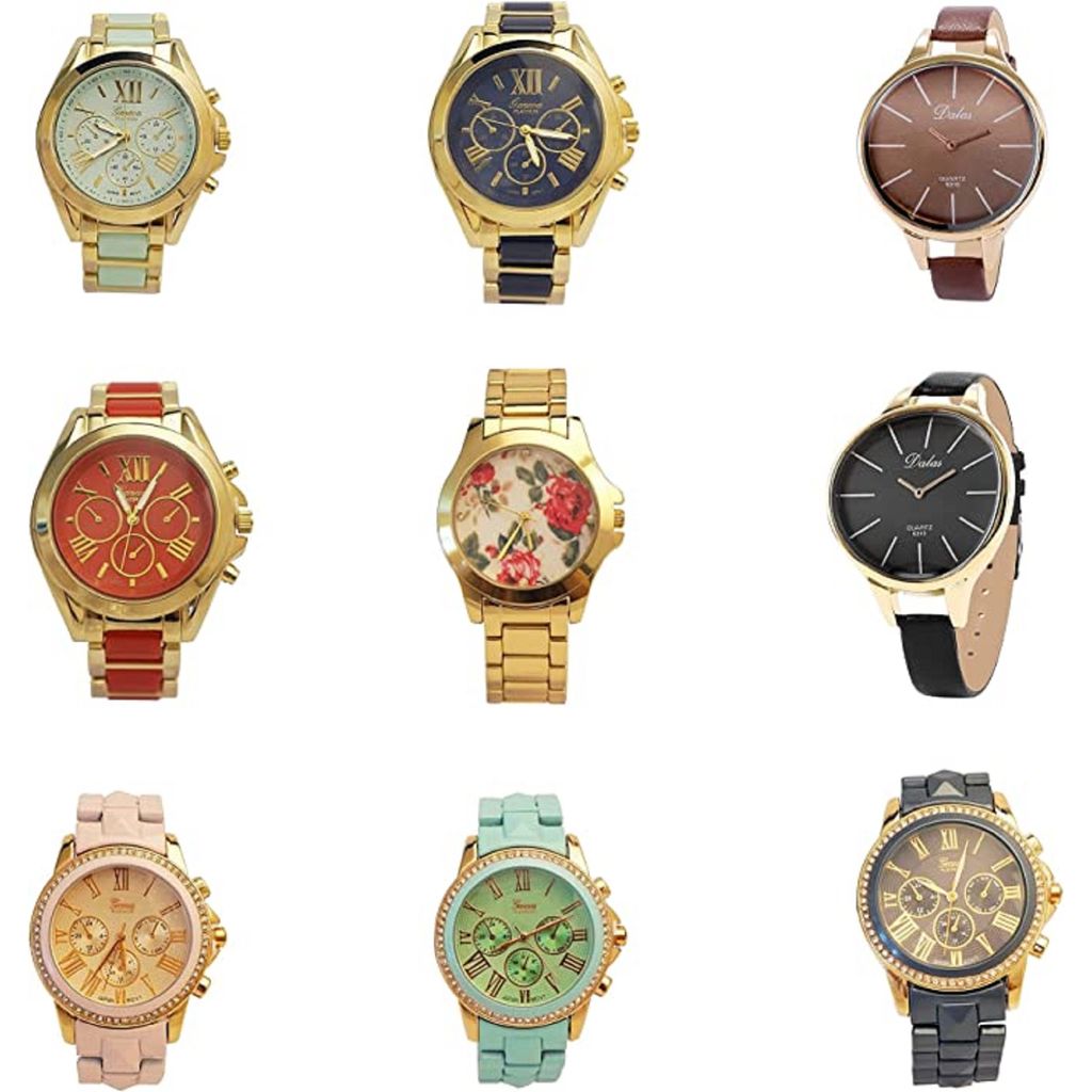 Excellent Watches Unisex Fashion Wristwatch for Halloween and Christmas Surprise Gifts for Husband, Wife and Parents, Mix 3 Pcs lot