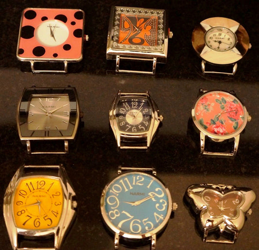 Ewatchbeading-ladies 5 mix Solid Bar Watch Face Lot