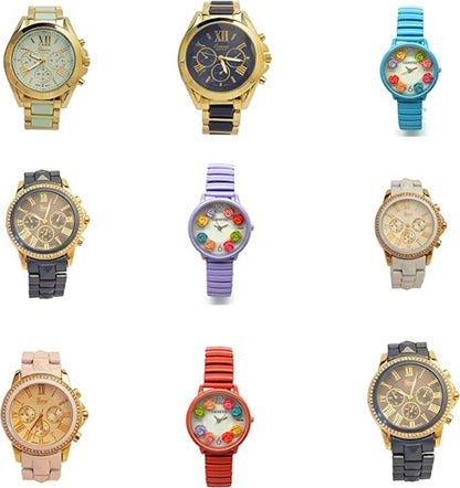 Excellent Watches Unisex Fashion Wristwatch for Halloween and Christmas Surprise Gifts for Husband, Wife and Parents, Mix 3 Pcs lot