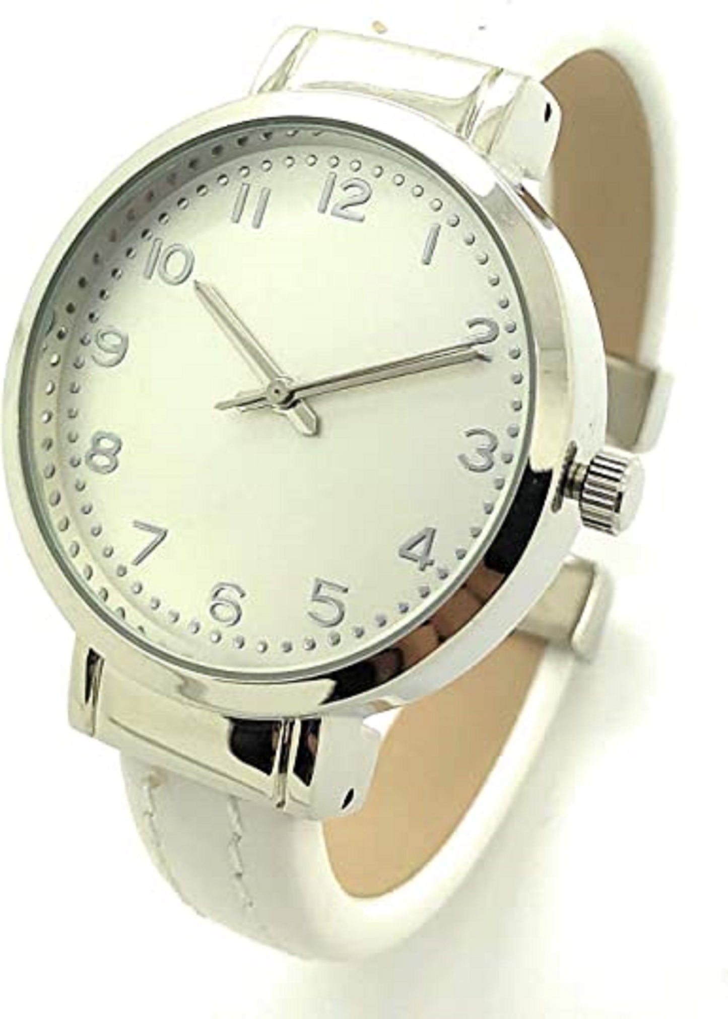 Ladies Plain Leather Round Bangle with Easy Read Excellent Watches Bangle Cuff Fashion Watch