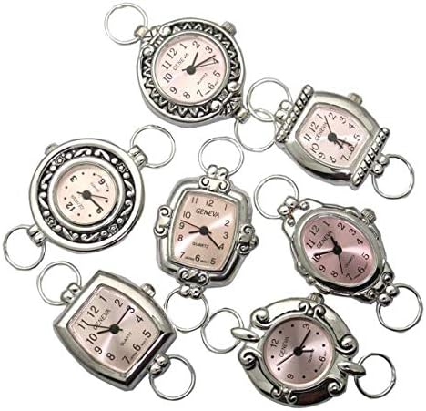 Mix Elite Watch Faces for Beading (5 PCs) Loops and Battery Included (Pink)