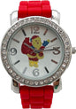 Excellent Watches Christmas Tree, Santa Claus, Snowman and Snowflake Big Face Watch with Glitter and Rhinestones, Holiday Gift