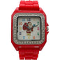 Excellent Watches Christmas Tree, Santa Claus, Snowman and Snowflake Big Face Watch with Glitter and Rhinestones, Holiday Gift
