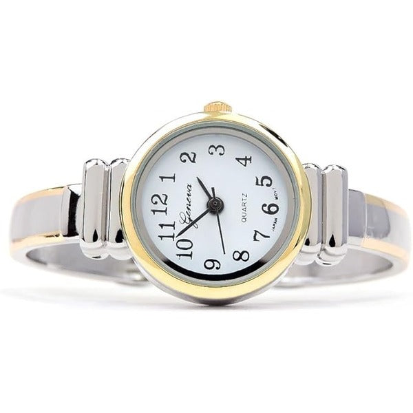 Metal Band Petite Size Women's Bangle Cuff Watch For Women