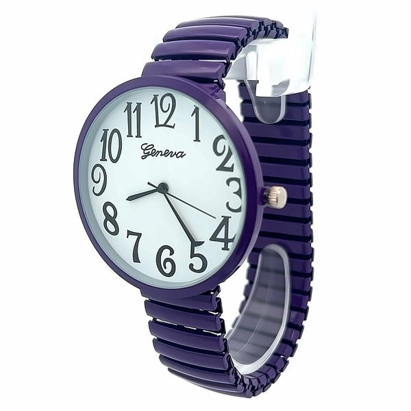 Fashion Watch Wholesale Super Large Stretch Watch Clear Number Easy Read