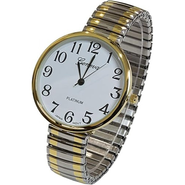 Fashion Watch Wholesale Super Large Stretch Watch Clear Number Easy Read